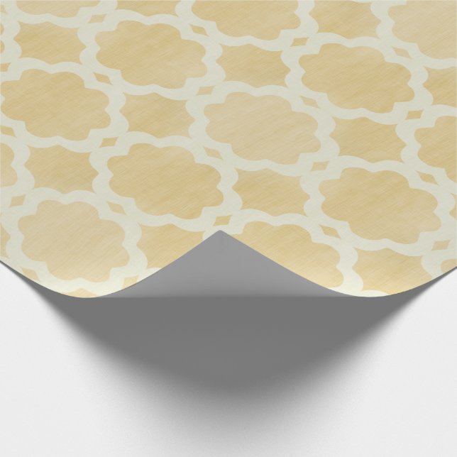 Marokkanisches GoldPackpapier Geschenkpapier (Ecke)