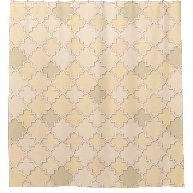 Marokkanisches Großquartier Golden Yellows Duschvorhang (Vorderseite)