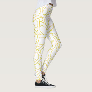 marokkanisches Kunstdesign in goldener Farbe Leggings