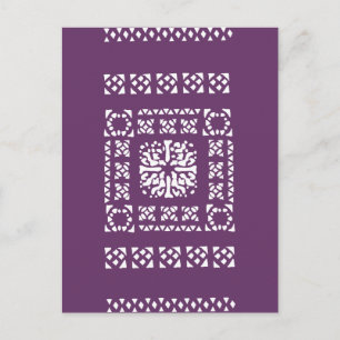 Marokkanisches Laternenmuster Postkarte