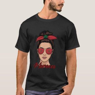 Marokkanisches Mädchen Stolz Marokko Frau T-Shirt
