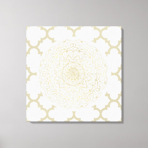 Marokkanisches Mandala - überwundene Canvas Leinwanddruck