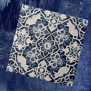 Marokkanisches Mittelmeer-Faux-Diamant-Kachelmuste Fliese
