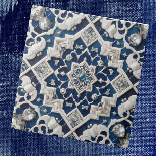 Marokkanisches Mittelmeer-Unecht-Diamant-Fliesenmu Fliese