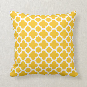 Marokkanisches mittleres Quatrefoil Kissen