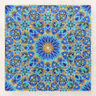 Marokkanisches Mosaik: Arabisches Nahtloses Design Glasuntersetzer