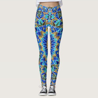 Marokkanisches Mosaik: Arabisches Nahtloses Design Leggings