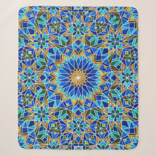 Marokkanisches Mosaik: Arabisches Nahtloses Design Sherpadecke