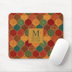 Marokkanisches Mosaik Geometrisches Nahtloses Azte Mousepad