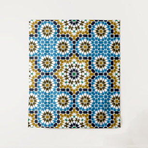 Marokkanisches Mosaik Traditionelles Geometrisches Wandteppich