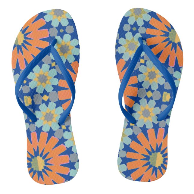 Marokkanisches Mosaiksteindesign Flip Flops (Fußbett)