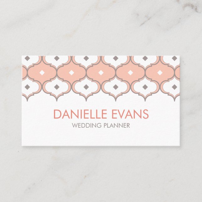 Marokkanisches Muster Visitenkarte (Vorderseite)