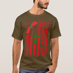 Marokkanisches Oma - Marokko USA USA Mutter D T-Shirt