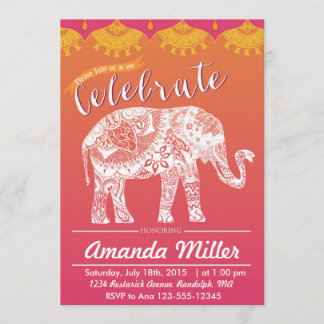 Marokkanisches Party - Indische Inspiration - Indi Einladung