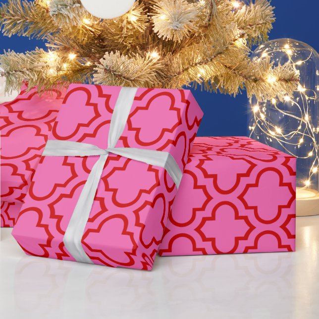 Marokkanisches Quarzglas #6 DIY Colors Hot Pink Re Geschenkpapier (Feiertage)