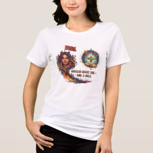 Marokkanisches Soul- und Kultur-Symbol-Design Tri-Blend Shirt