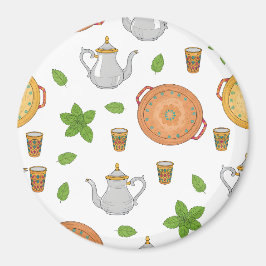 marokkanisches Tee- und Tonmuster Magnet