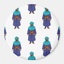 Marokkanisches Tuareg Man Pattern Magnet