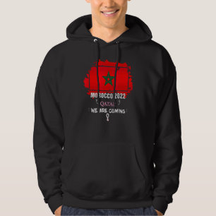 Marokko 2022 Zitat Wir kommen Cool Marokko Fuß Hoodie