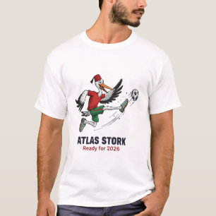 Marokko 2026 Atlas Storch Fußball-Maskottchen – Sp T-Shirt