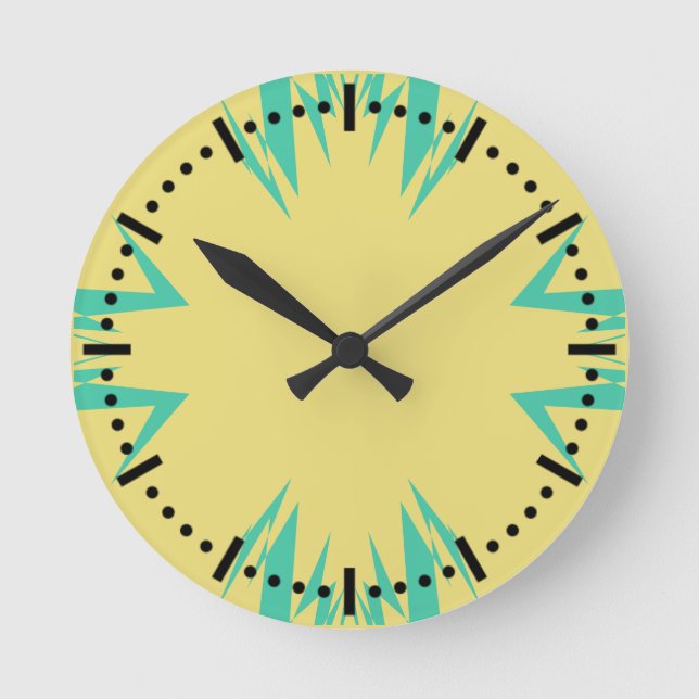 Marokko 2 Farben Runde Wanduhr (Vorderseite)