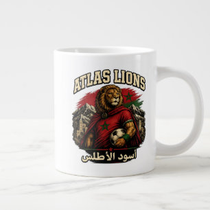 Marokko Atlas Löwen Fan Vintage Mar Tasse