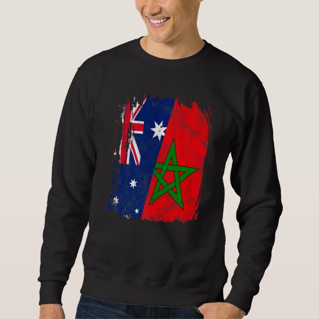 Marokko - Australische Flagge Sweatshirt (Vorderseite)