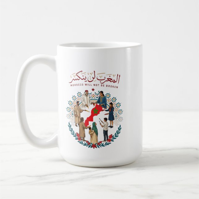 Marokko bricht nie kaffeetasse (Links)