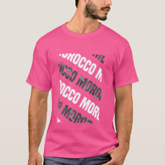 Marokko Camouflage Pattern Gray Camouflage T-Shirt