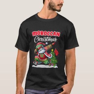 Marokko Dabbing Weihnachten Marokko Flagge für K T-Shirt