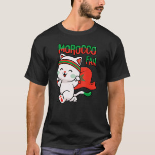 Marokko Fan Marokkanische Mannschaft Unterstützer T-Shirt