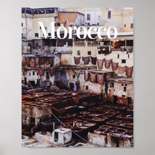 Marokko   Fez   Marokko - Reise   Marokko-Reise Poster