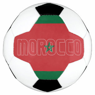 Marokko Flag Adortable Patriotic Fußball