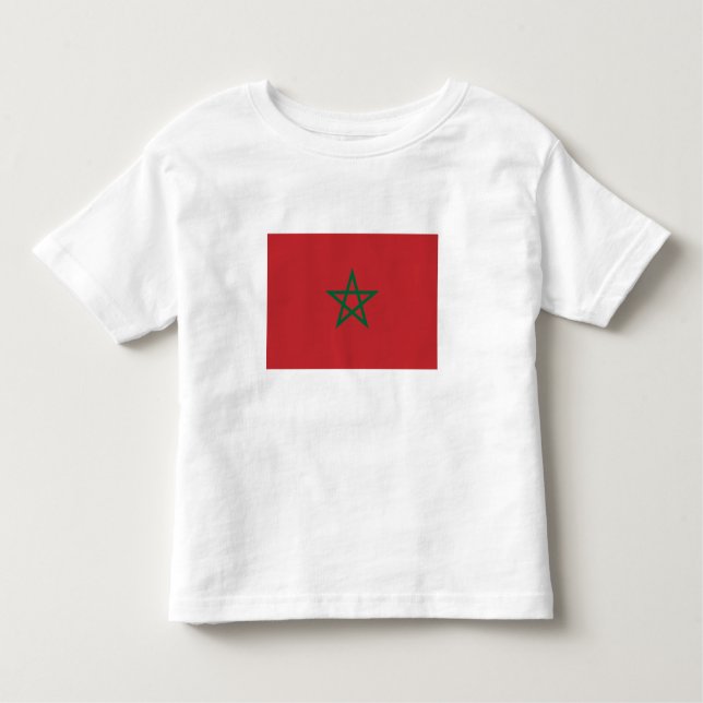Marokko-Flagge Kleinkind T-shirt (Vorderseite)