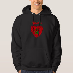 Marokko Flagge Marokkanischer Fußball 2022 Marokko Hoodie