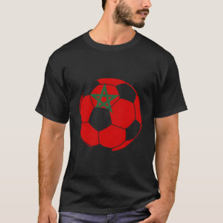 Marokko-Flagge Marokkanischer Fußballanhänger Für T-Shirt