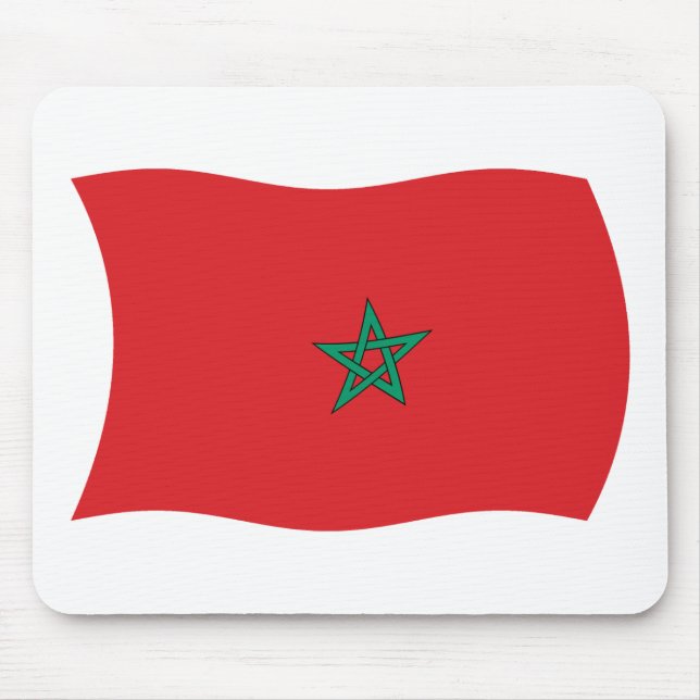 Marokko-Flagge-Mauspad Mousepad (Vorne)