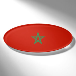 Marokko-Flagge Namenschild