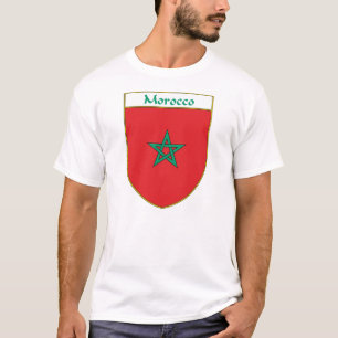 Marokko-Flagge Schild T-Shirt