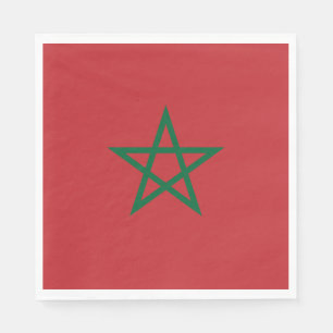Marokko-Flagge Serviette
