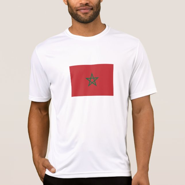 Marokko-Flagge T-Shirt (Vorderseite)