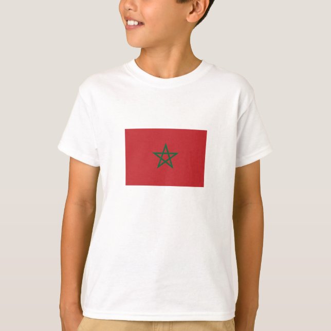 Marokko-Flagge T-Shirt (Vorderseite)