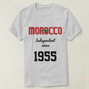 Marokko-Flagge Unabhängigkeitsfeier T-Shirt
