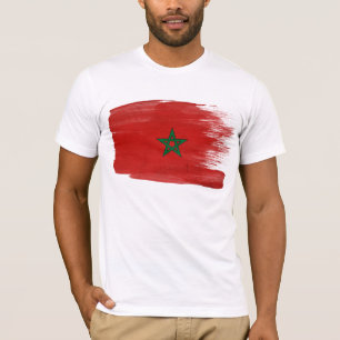 Marokko-Flaggen-T - Shirt