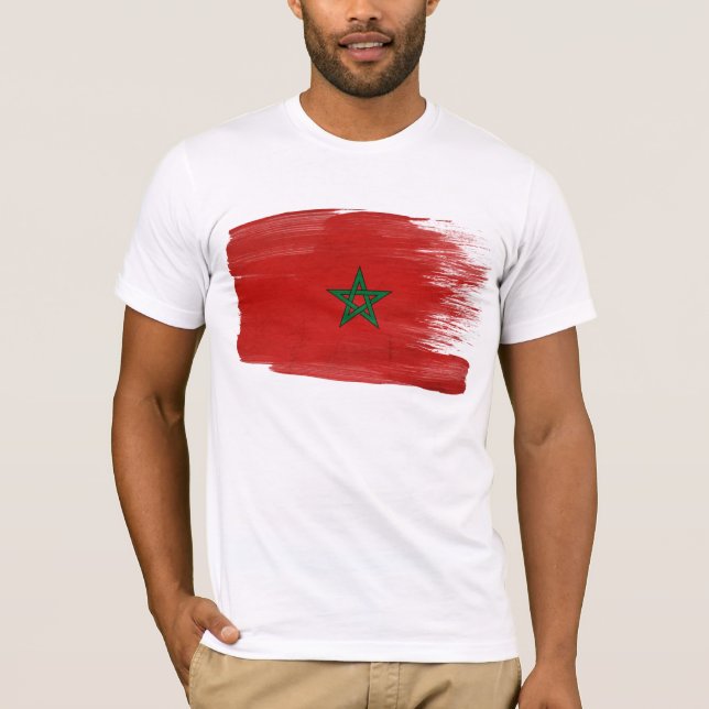 Marokko-Flaggen-T - Shirt (Vorderseite)