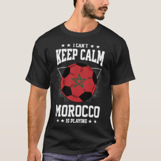 Marokko Fußball Jersey 2022 Flag Funny Soccer Lov T-Shirt