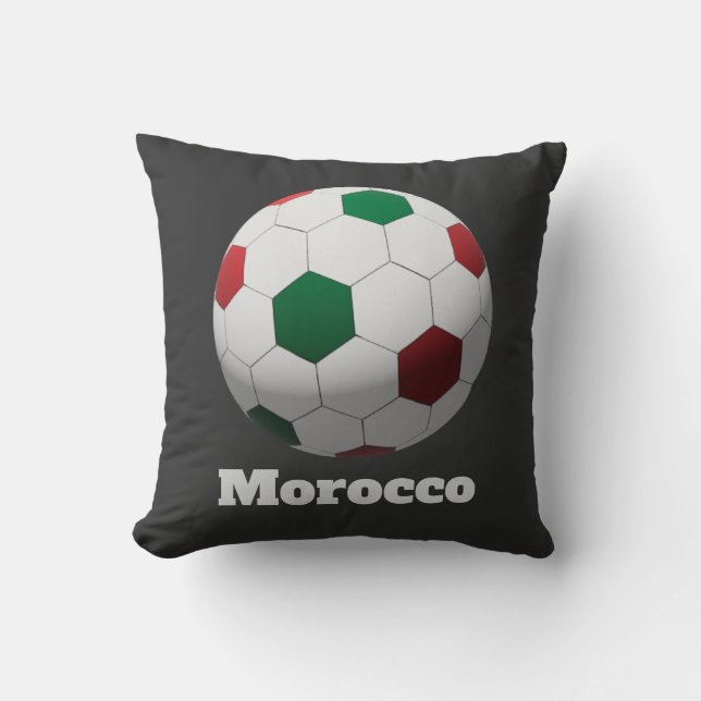Marokko Fußball Kissen (Vorderseite)