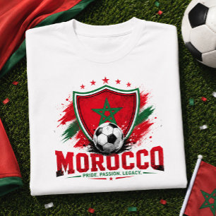 Marokko Fußballfan Atlas Löwen Football Marokkanis T-Shirt