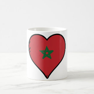 Marokko Herzliche marokkanische Flagge Kaffeetasse