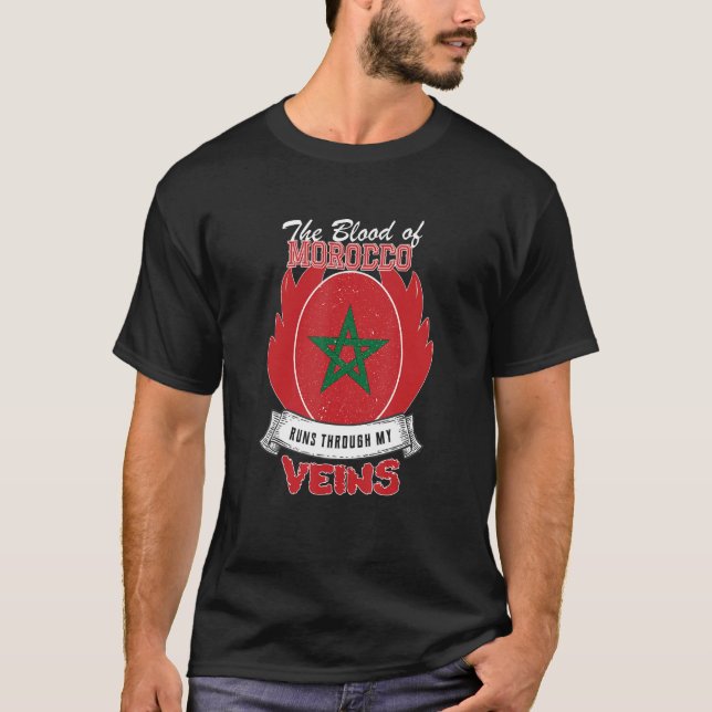 Marokko in meinen Venen T-Shirt (Vorderseite)